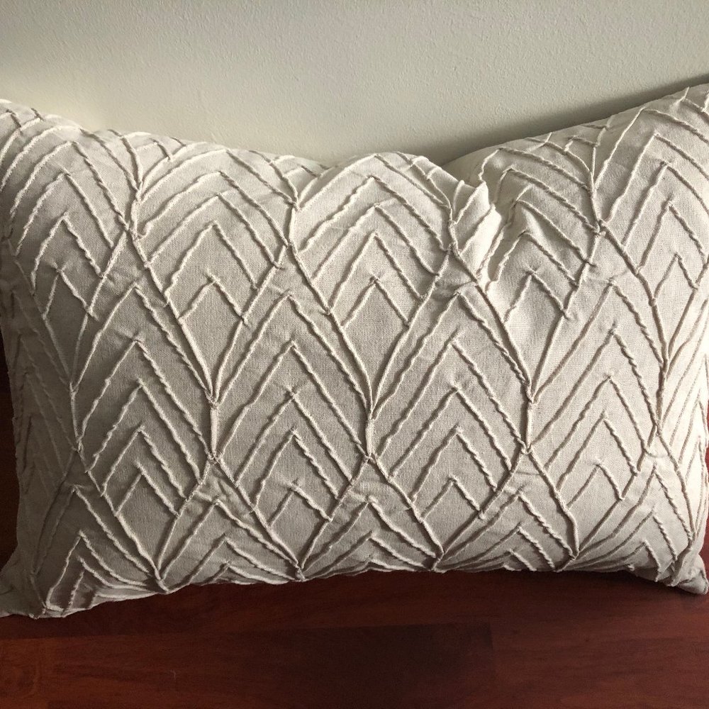 NWT Crate and Barrel Leaf Pillow